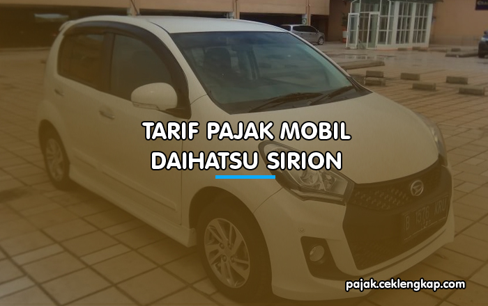 Tarif Pajak Mobil Daihatsu Sirion